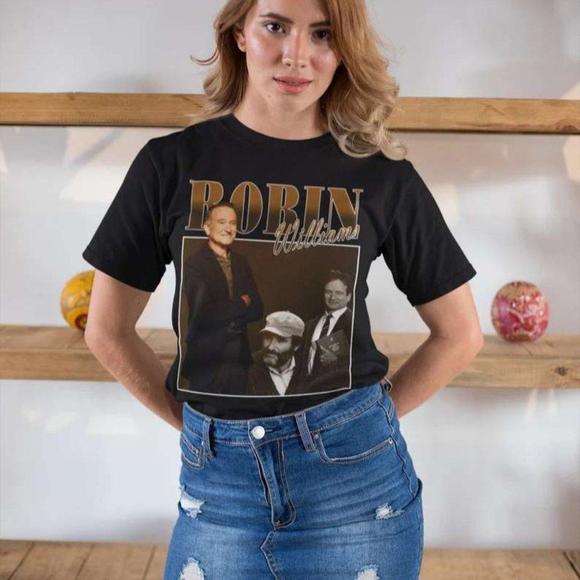 Robin Williams Film Actor Unisex Tee, Robin Williams Graphics Unisex Tee - Picture 1 of 4